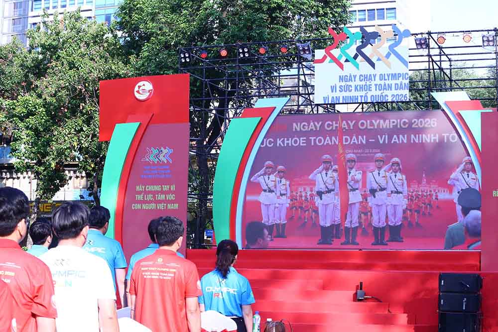 Chương trình được tiếp sóng từ điểm cầu Hà Nội. Ảnh: Thanh Vũ