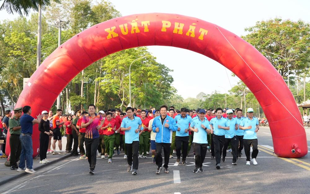 Ngày chạy Olympic lan tỏa phong trào thể dục thể thao trong cộng đồng. Ảnh: Quảng An