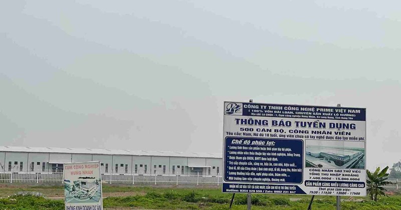 KCN Hưng Nhân siết chặt tiêu chí với nhà đầu tư
