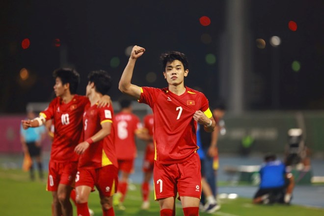 Đình Bắc tại giải U23 châu Á 2026. Ảnh: Ted Trần