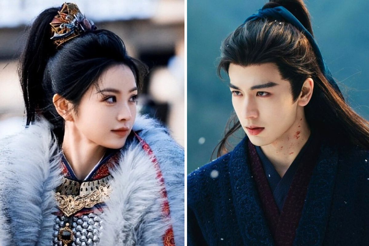 ドラマ「珠簾玉幕」のティエン・シーウェイとチャン・リンホー。写真:制作会社