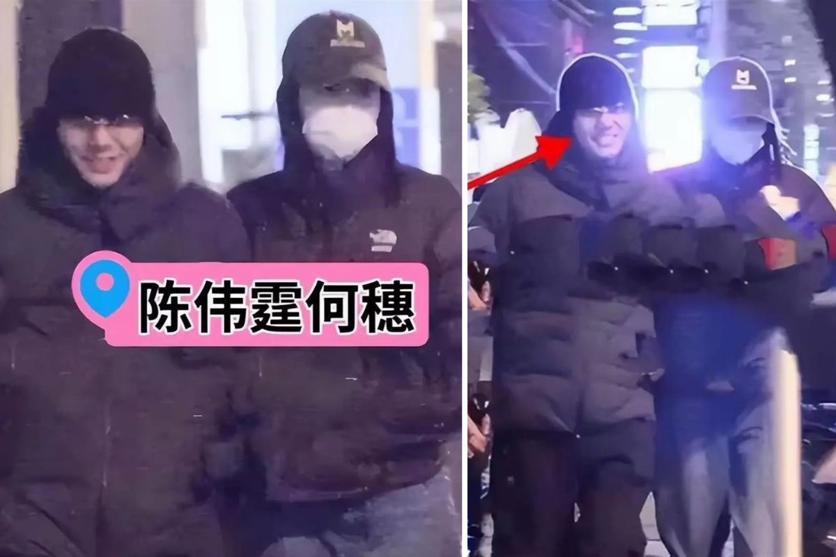 Trần Vỹ Đình và Hà Tuệ được bắt gặp đi dạo phố gần đây. Ảnh: cắt từ video