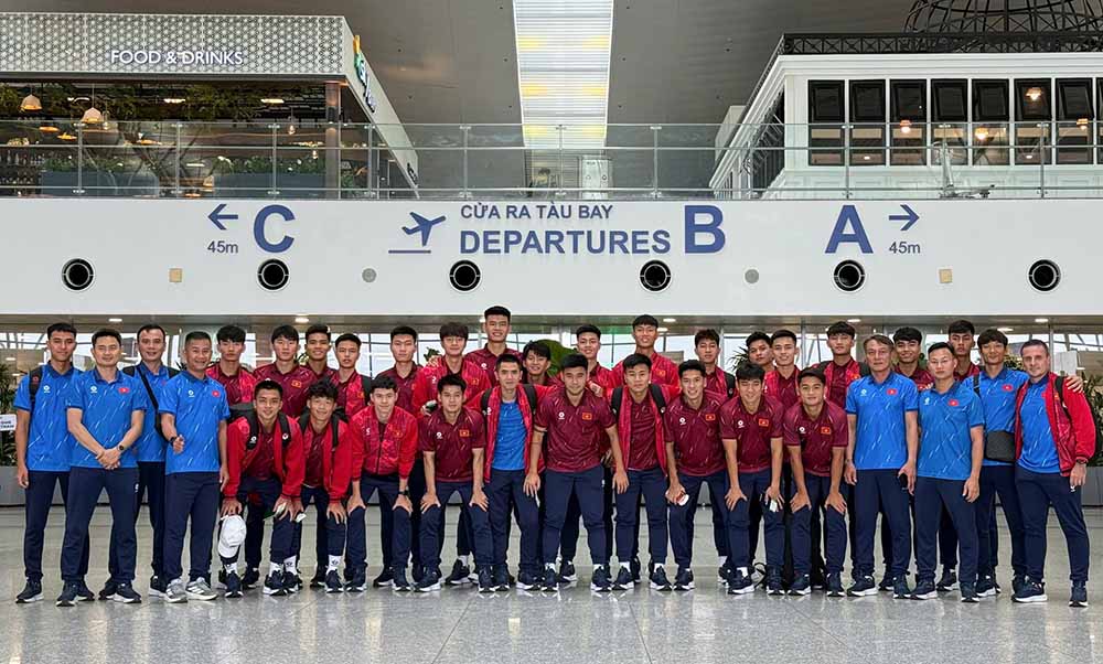 U23 Vietnam departs for the CFA Team China 2026 friendly tournament in China. Photo: VFF