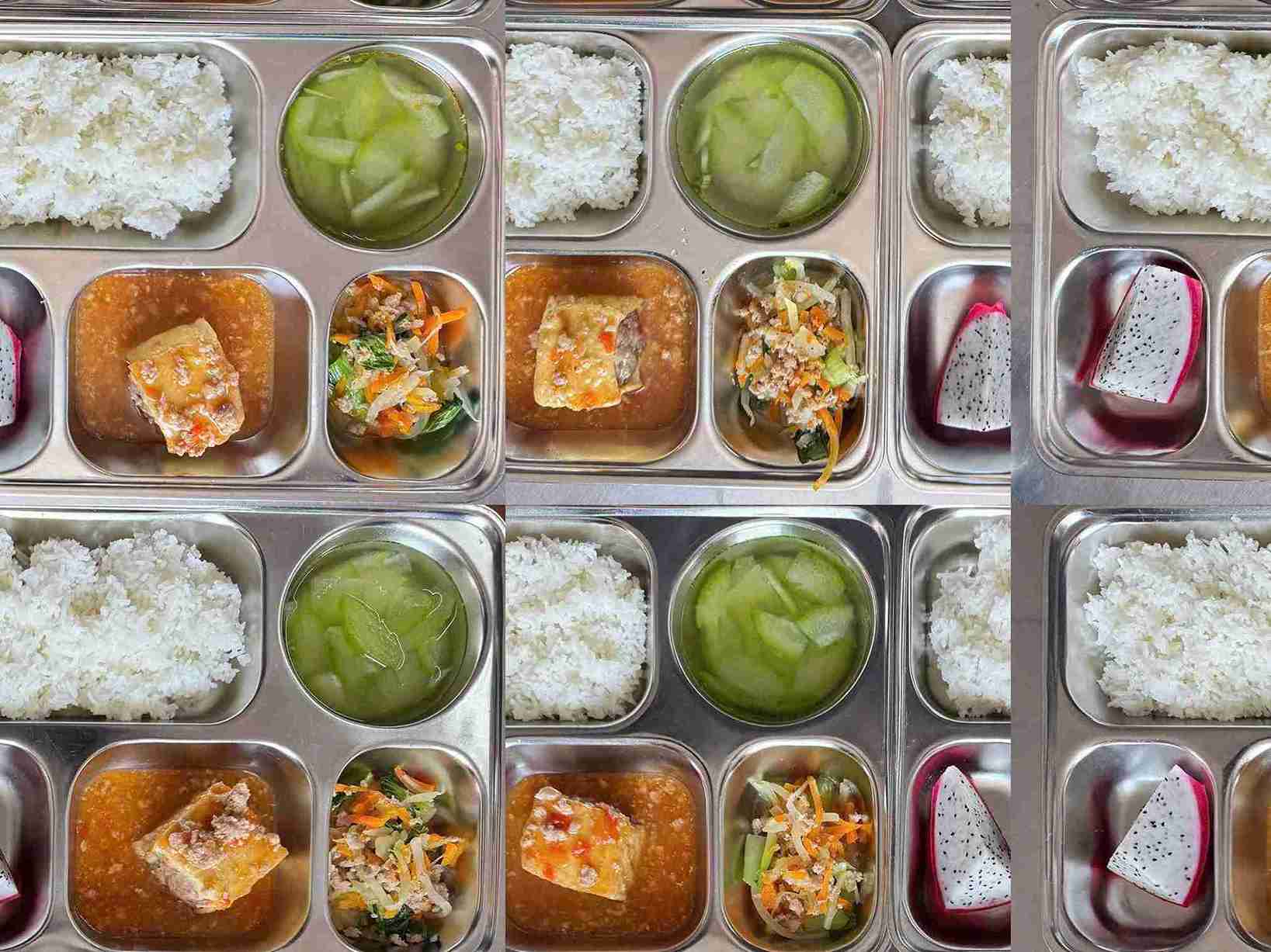 Real-life images of the meal provided by International Primary School (Dak Lak province) after information about some parents' reflections causing misunderstanding. Photo: School provided