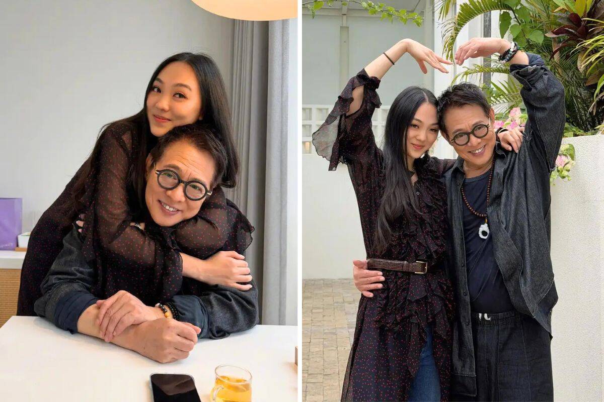 Lý Liên Kiệt và con gái 25 tuổi Jane. Ảnh: Xinhua