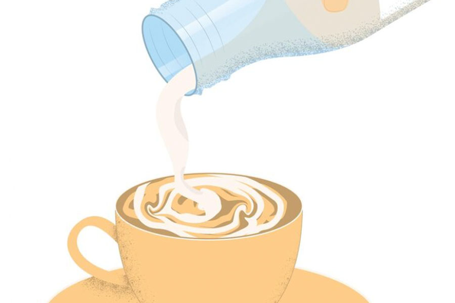 Adding milk to tea and its health benefits. Graphics: Thien Nhan