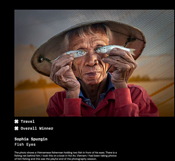 Photo "Fish Eyes" by British photographer Sophia Spurgin. Photo taken from the website of the LCE Photography Award (LCE POTY) competition.