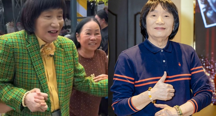 People's Artist Minh Vuong performed in Vinh Long. Photo: Dong Hoang, cut clip