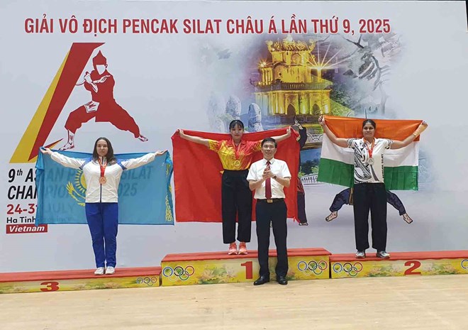El luchador vietnamita de pencak silat tendrá la oportunidad de participar en el Campeonato Asiático de 2026 en Dong Nai después del éxito en Ha Tinh el año pasado. Foto: Tran Tuan