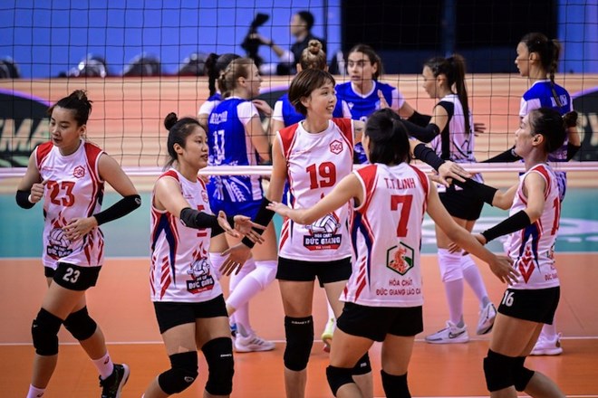 Hoa Chat Duc Giang women's volleyball team still hires foreign players to strengthen forces. Photo: AVC