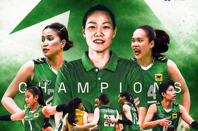 Vietinbank rencontre VTV Bình Điền Long An en finale de la Coupe Hoa Lư. Photo: Volleyball vietnamien