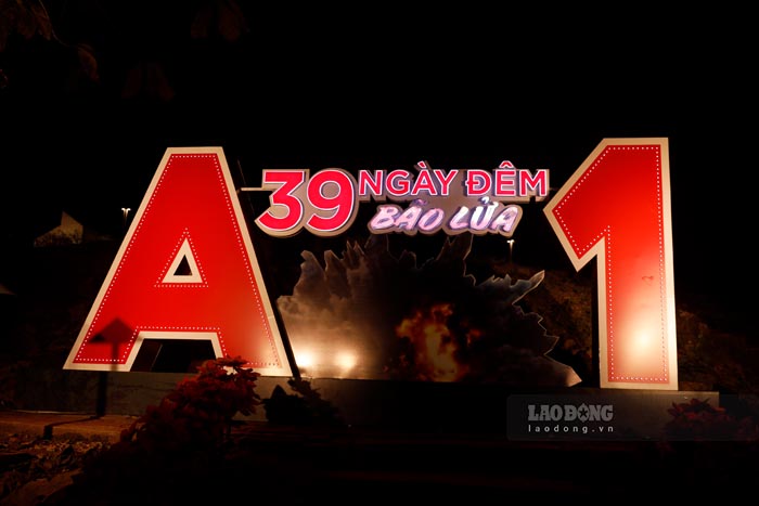 A1 Hill relic, Dien Bien province at night. Photo: Quang Dat