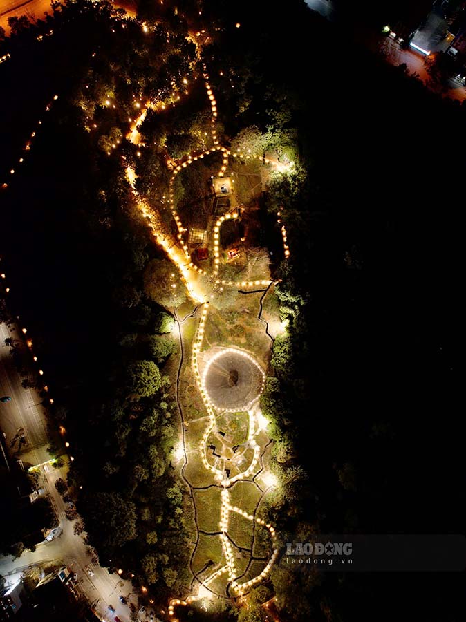 Toàn cảnh hệ thống chiếu sáng ở Đồi A1.