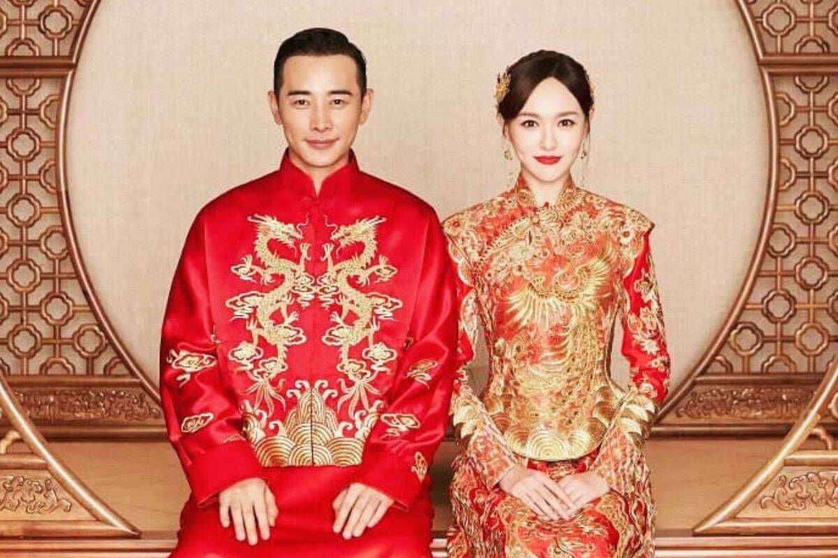 La Tấn và Đường Yên kết hôn năm 2018. Ảnh: Xinhua