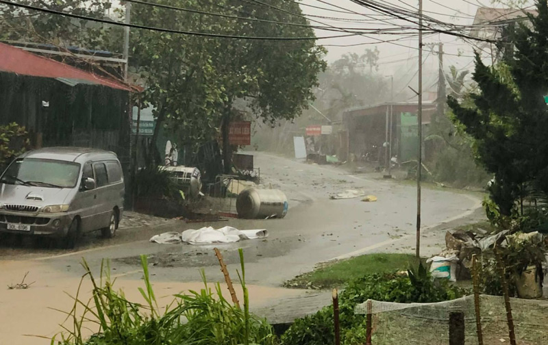 Widespread thunderstorms have caused much damage in Lao Cai. Photo: Thuong Bang La commune