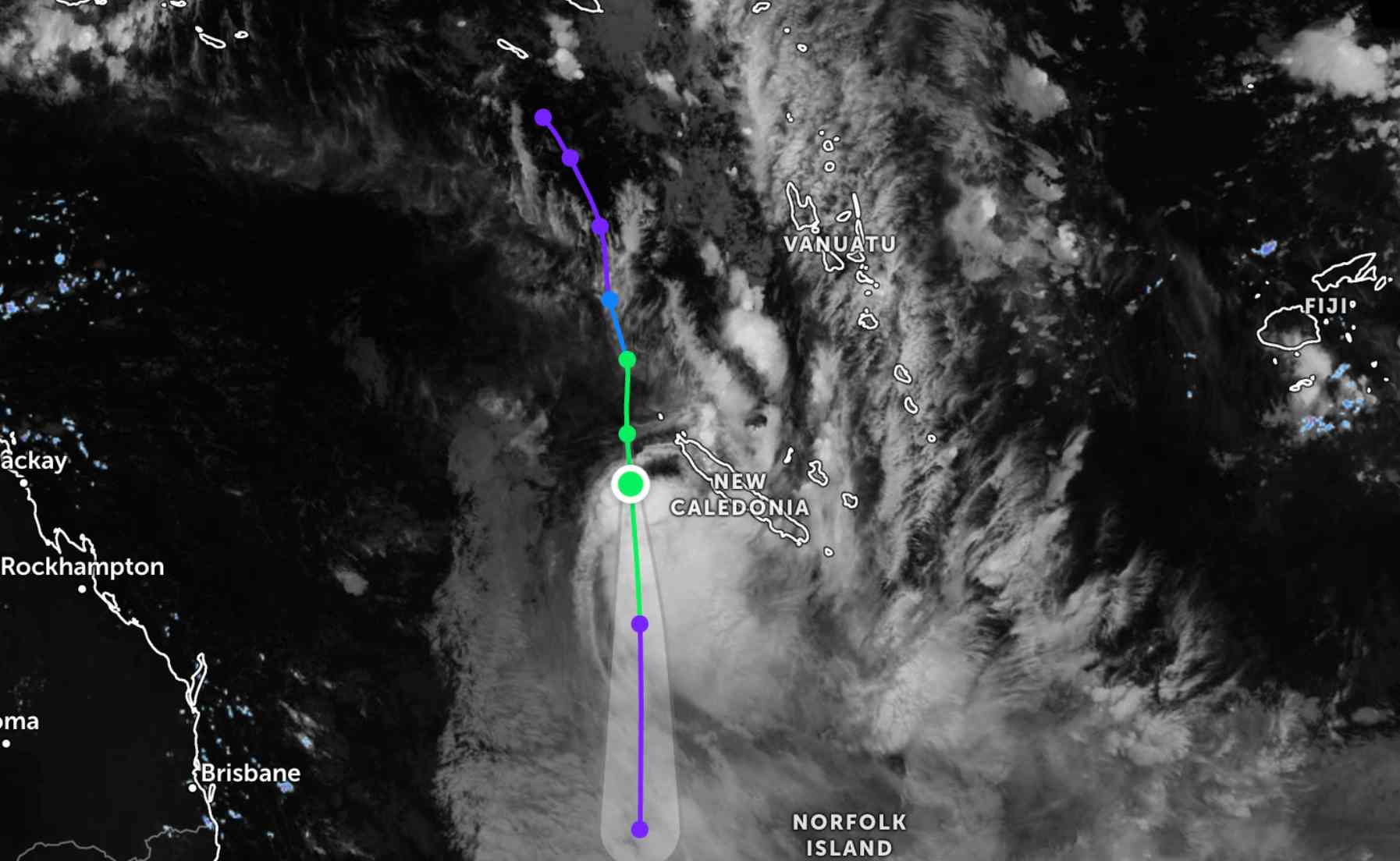 Áp thấp nhiệt đới trên biển Thái Bình Dương chính thức mạnh lên thành bão. Ảnh: JTWC