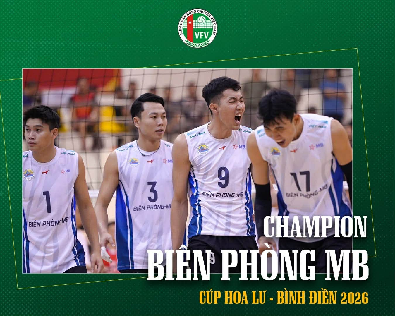 Bien Phong wins Hoa Lu Cup 2026 volleyball tournament. Photo: Vietnam Volleyball