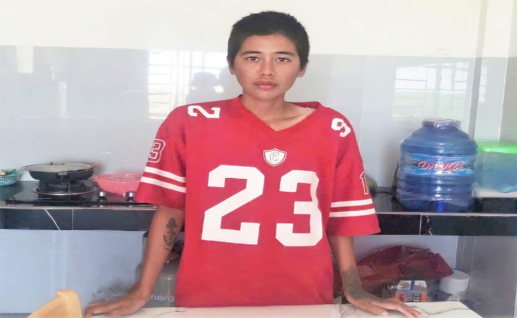 Chị Vân được tìm thấy và đưa về với gia đình sau 40 ngày đi lạc. Ảnh: Công an cung cấp 