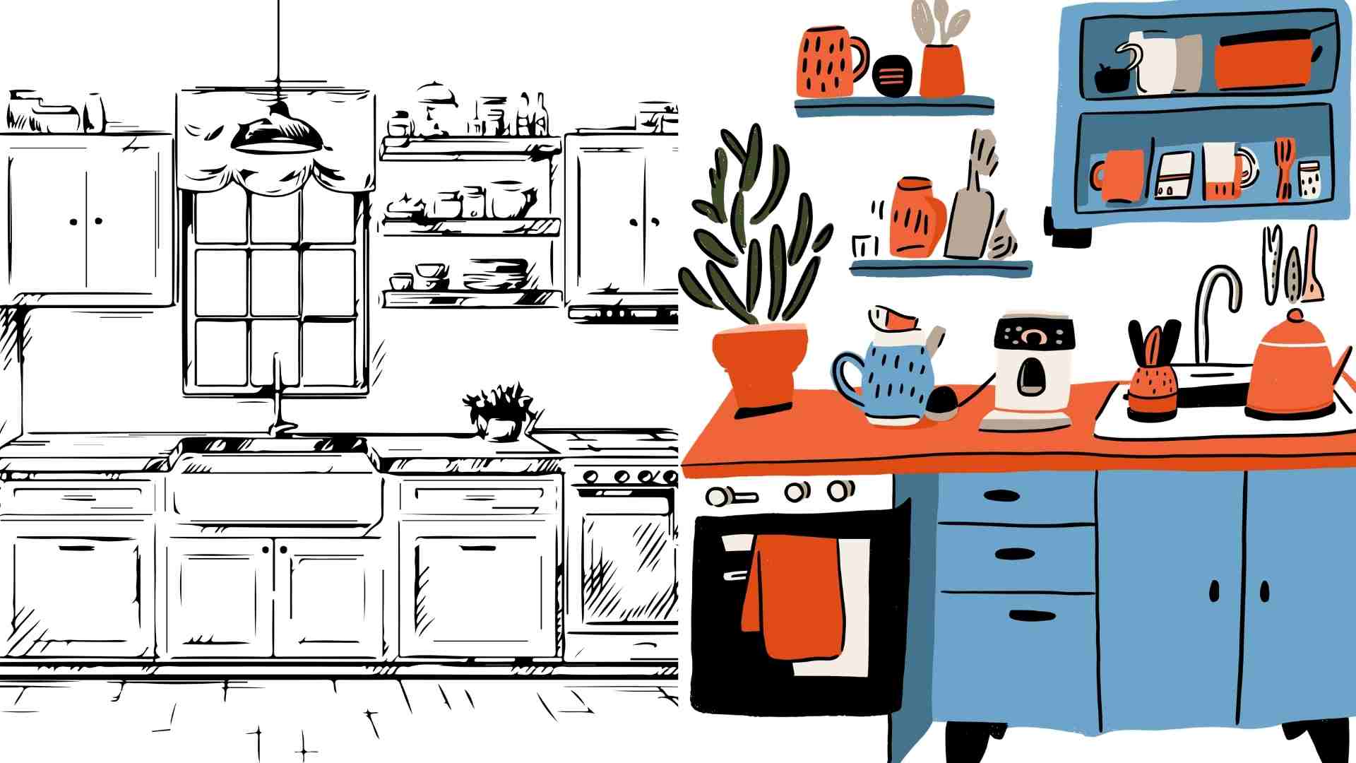 Avoid unfavorable locations when arranging the kitchen in the house. Graphics: Ha May