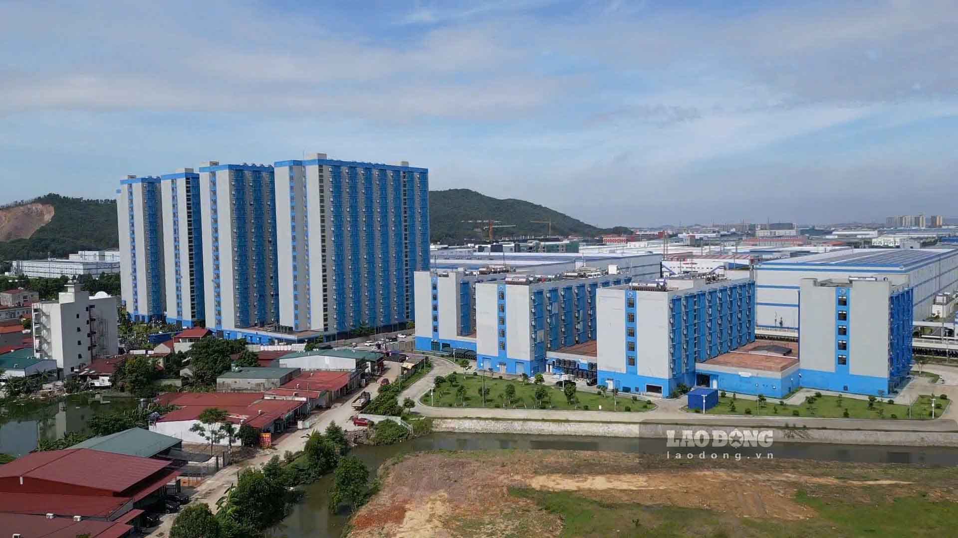 Vue d'ensemble du projet de logements sociaux pour les ouvriers de la commune de Nội Hoàng (aujourd'hui quartier de Tiền Phong, province de Bắc Ninh). Photo: PV
