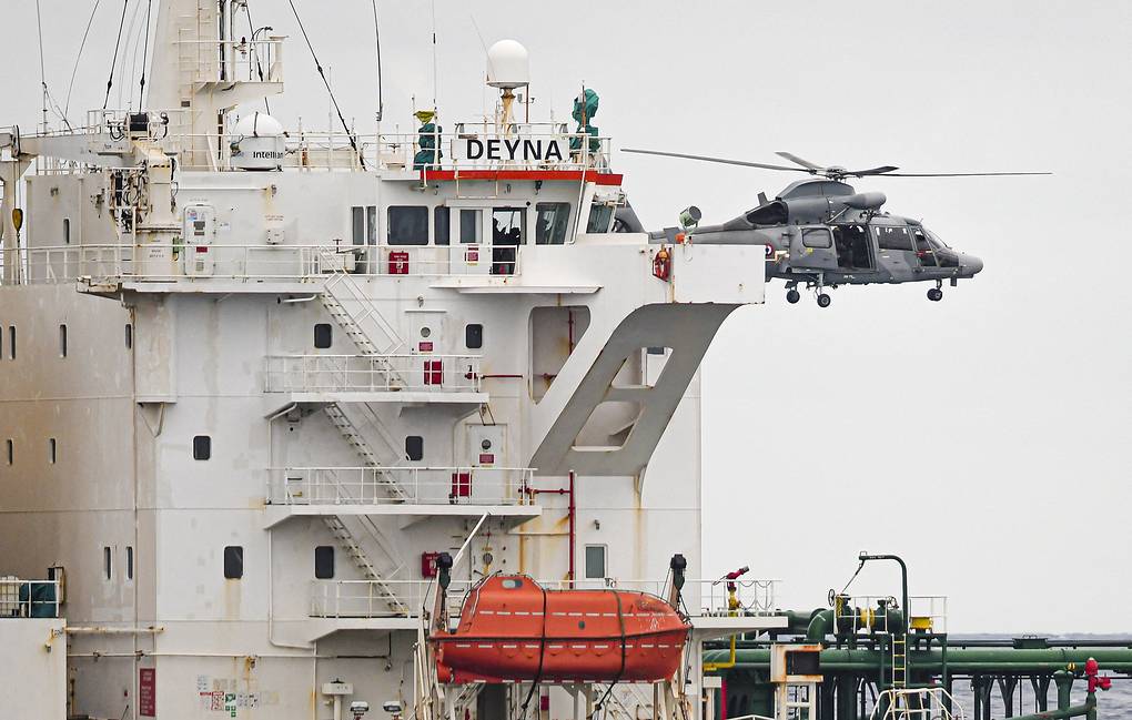France seizes Deyna oil tanker departing from Murmansk, Russia. Photo: TASS/ French Maritime Administration in the Mediterranean