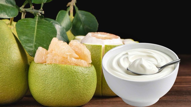 Grapefruit combined with yogurt is highly appreciated by many nutrition experts for reducing visceral fat. Graphic photo: Huong Son