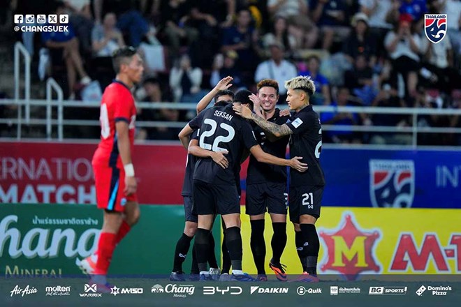 The Thai national team is in impressive form under coach Anthony Hudson. Photo: FAT