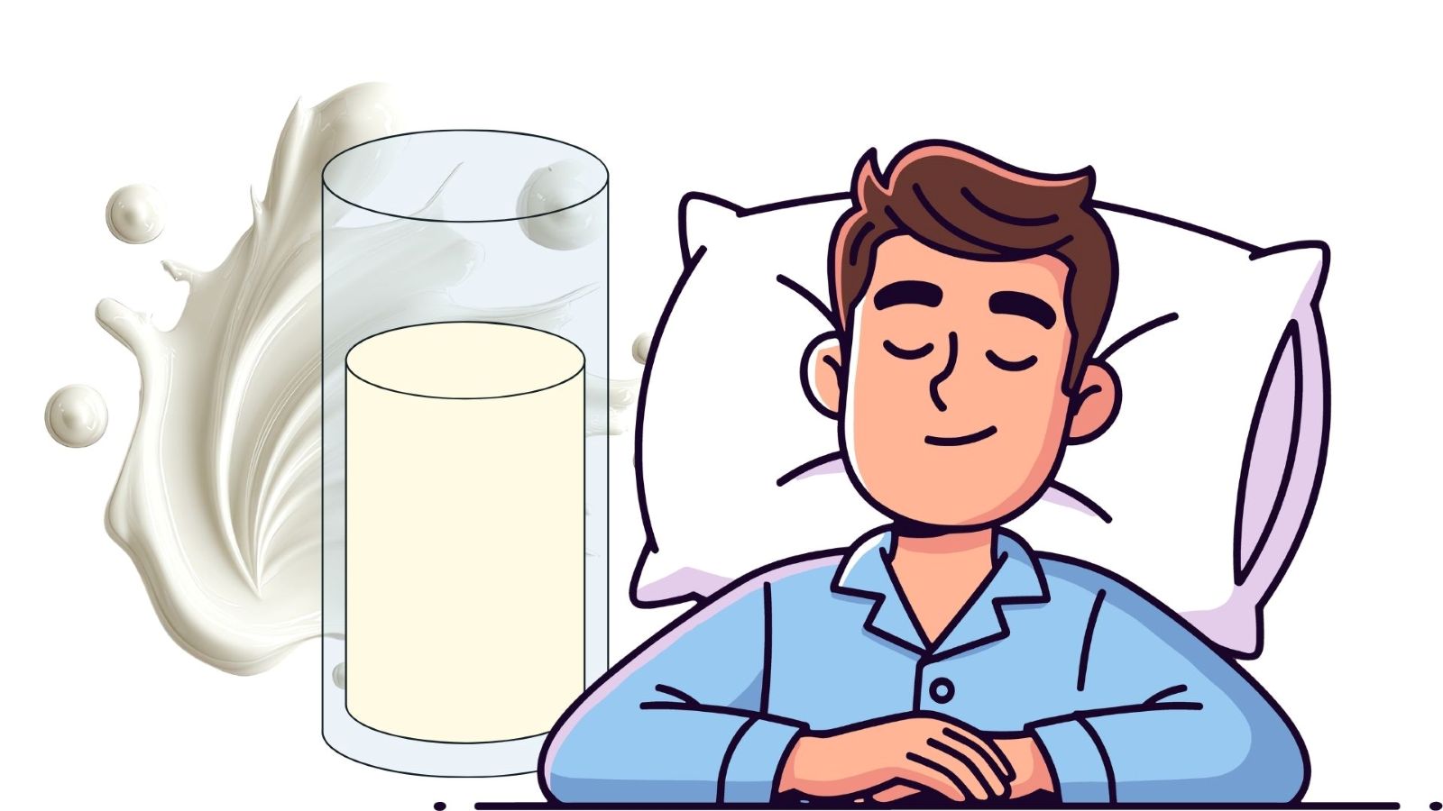 Warm milk is a evening drink that helps you sleep well and supports weight control. Graphics: Thanh Thanh