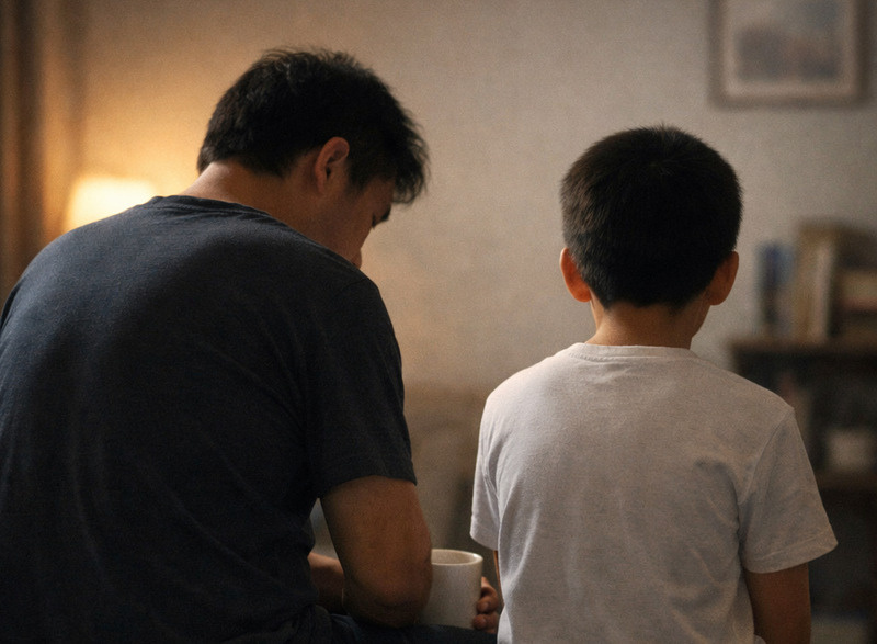 Wife died from COVID-19, single father tormented before the threshold of second marriage. Graphics: Khanh Linh