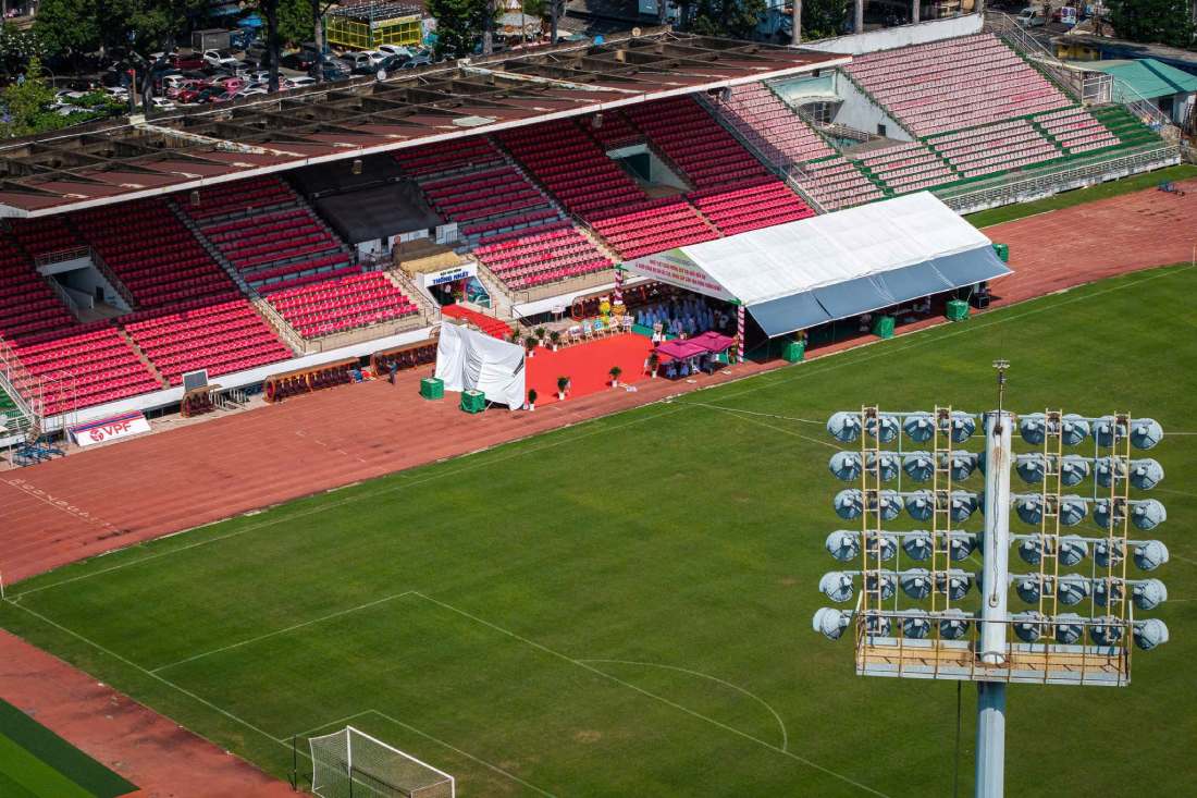Toàn cảnh Sân vận động Thống Nhất trước ngày tháo dỡ. Ảnh: Anh Tú