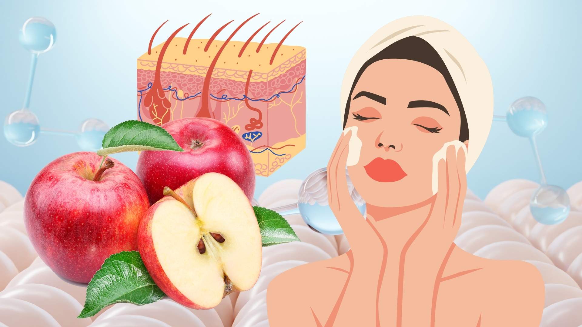 4 benefits of apples in improving skin health