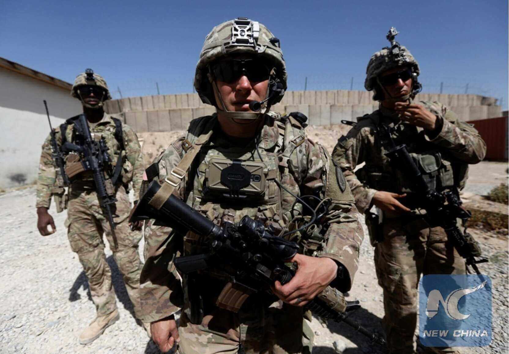 US soldiers on duty. Photo: Xinhua