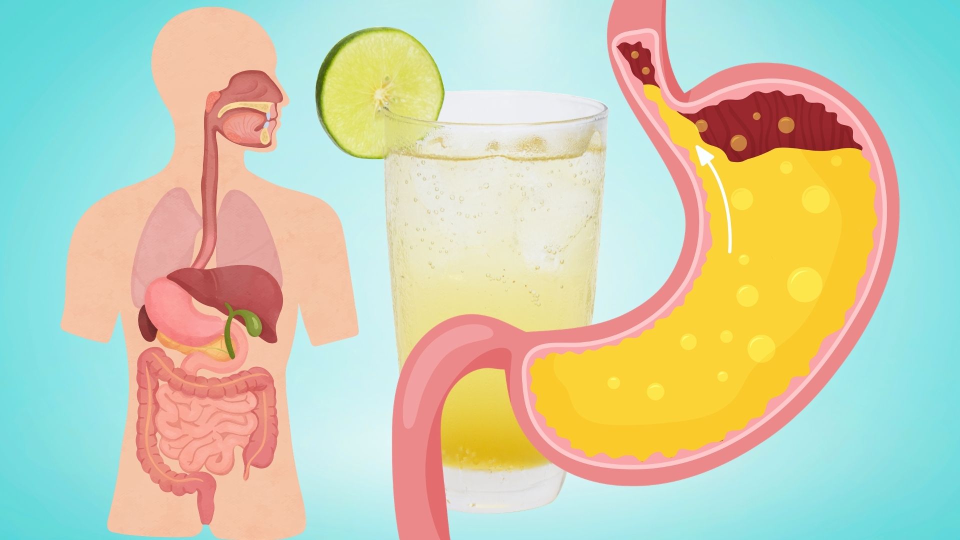 Beber agua salada con limón no cura el reflujo gástrico