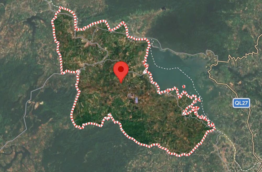 The body of one of the 2 girls discovered drowned and died. Photo: Duong Phong