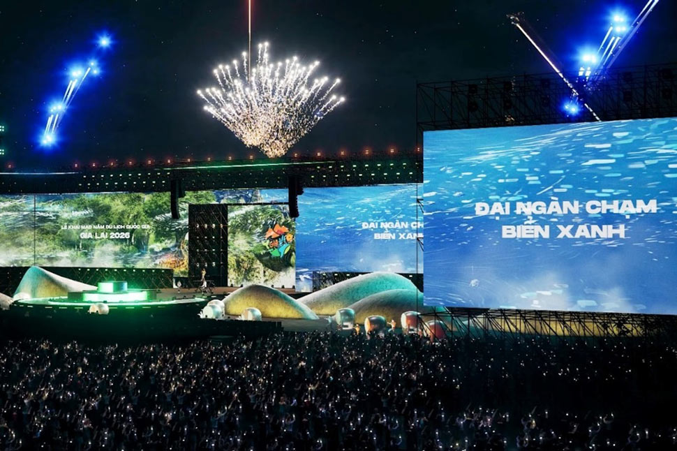 Perspective of the opening program of the National Tourism Year - Gia Lai 2026. Photo: Organizing Committee