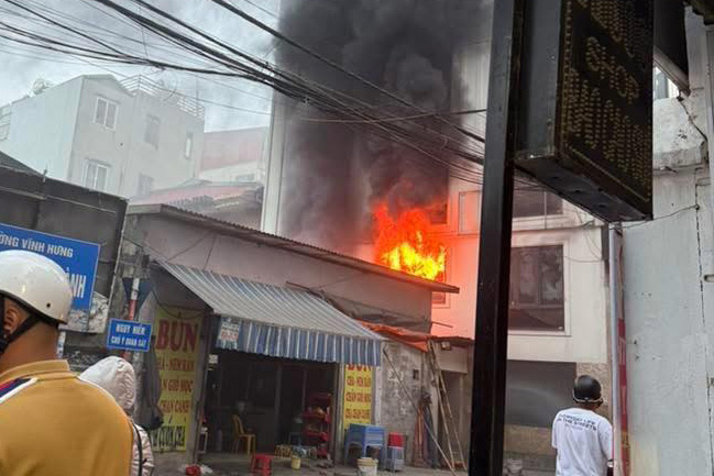 Scène de l'incendie. Photo: Fournie par les habitants
