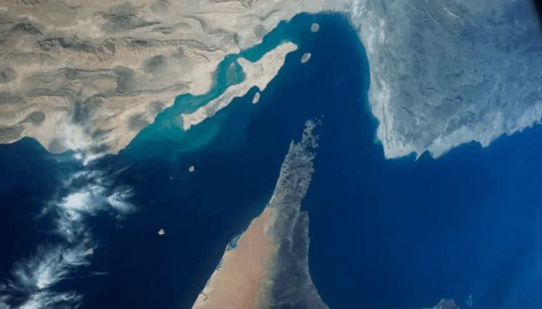 The Strait of Hormuz, where Iran is said to have started charging commercial ships. Photo: NASA