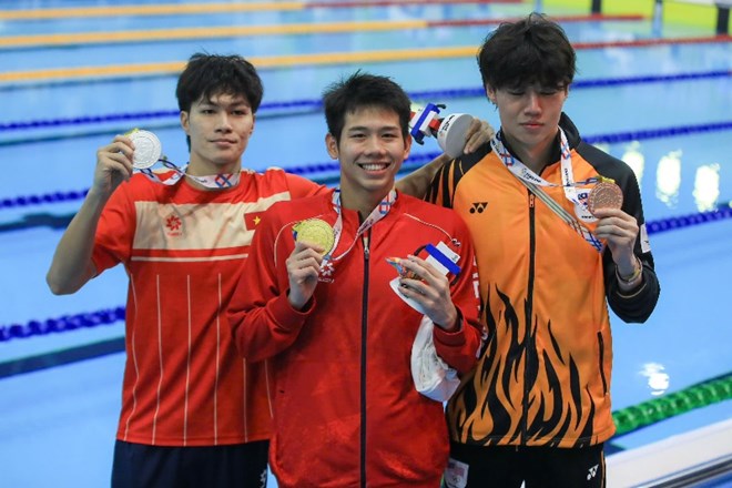 Vietnamese Swimming is gradually affirming its position in the international arena. Photo: Minh Dan