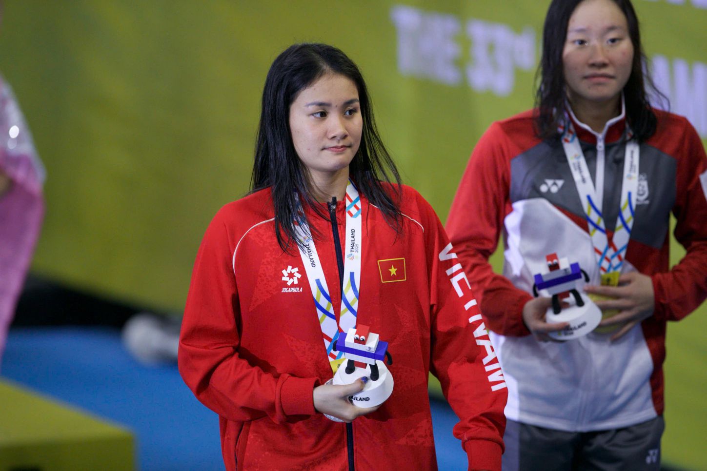 Võ Thị Mỹ Tiên giành 9 huy chương cho bơi lội Việt Nam tại SEA Games 33. Ảnh: Minh Dân