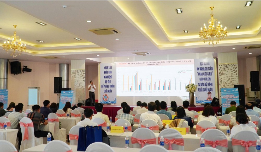 The project "Deploying effective and sustainable interventions to prevent and combat child drowning in An Giang province" in the 2024-2026 period has positive effects. Photo: Nam Phuong