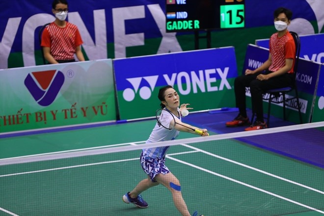 Vietnamese badminton player Vu Thi Trang. Photo: AQ