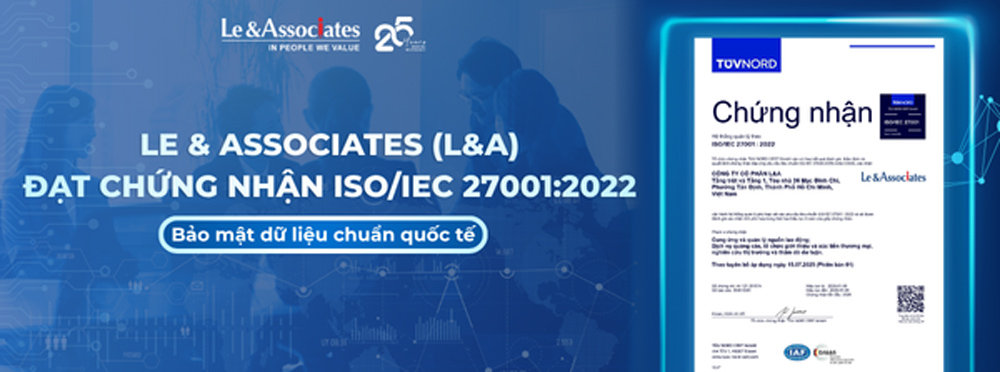 L&A achieves international ISO/IEC 27001:2022 standard certification. Photo: Provided by enterprise