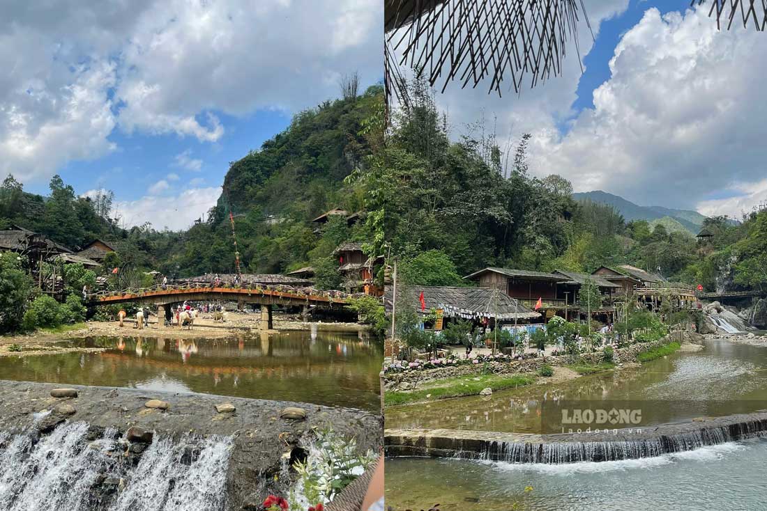 Cảnh quan thiên nhiên và bản làng vùng cao góp phần hút khách đến Lào Cai. Ảnh: Thu Hiền