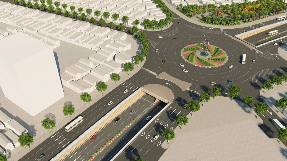 プロジェクトの鳥瞰図。写真:ハイフォン電子情報ポータル