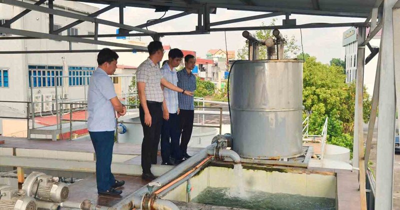Hưng Yên: Kiểm tra đột xuất các nguồn nước sạch tại Công ty Nước sạch Hưng Hà