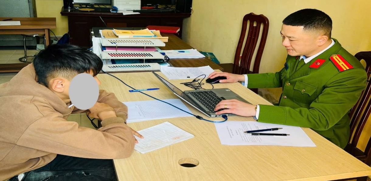 Subject T.V. D took advantage of loopholes at Truc Lam Pagoda to sneak in and steal property. Photo: Hung Yen Provincial Police