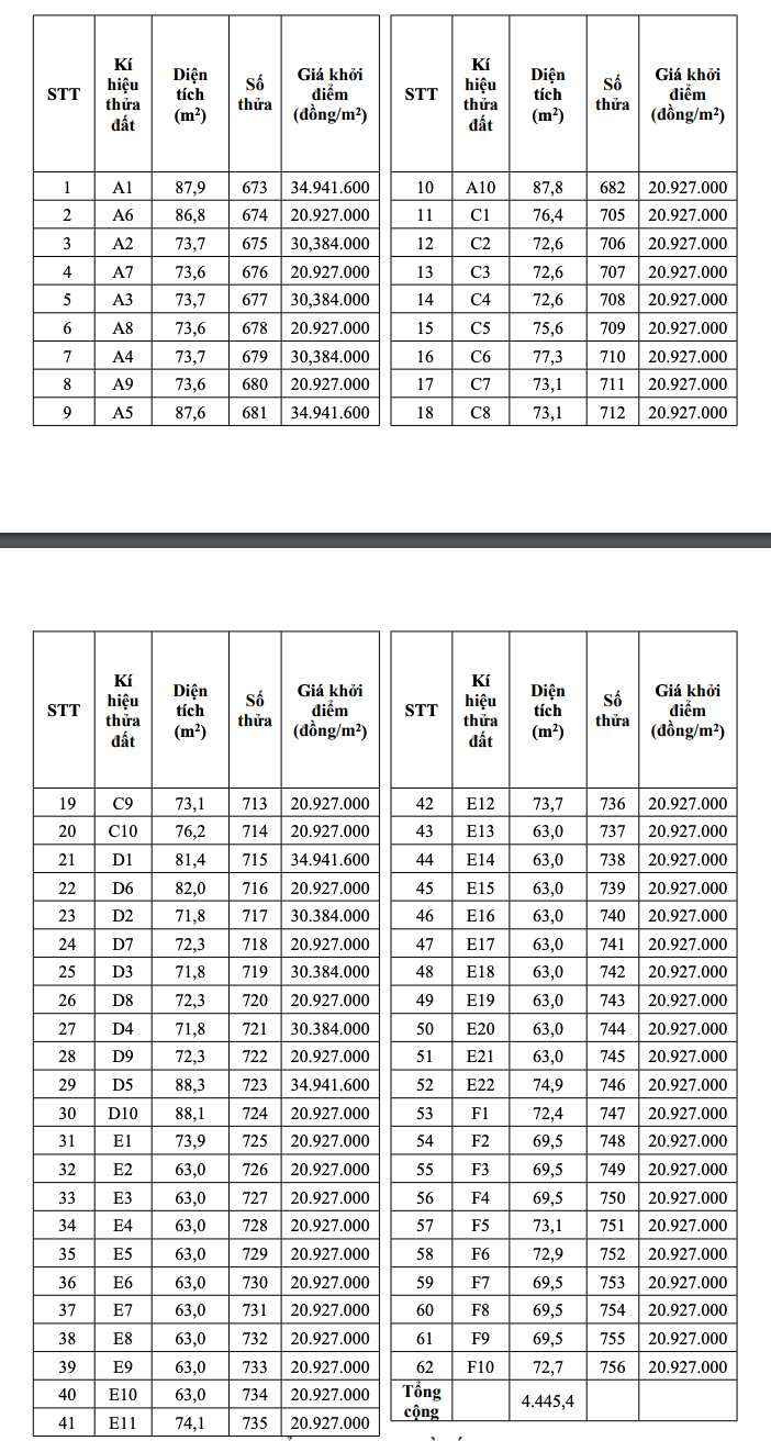 Dừng phiên đấu giá 62 thửa đất tại xã Liên Minh. Ảnh: Anh Tuấn