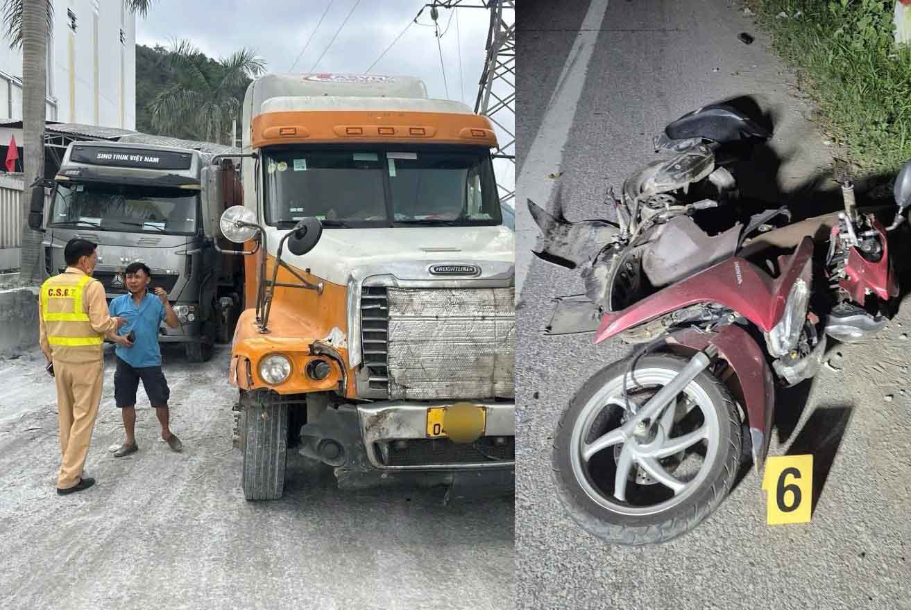 Tài xế điều khiển xe container xảy ra tai nạn rồi bỏ trốn đã bị tạm giữ hình sự. Ảnh: Công an Hà Tĩnh