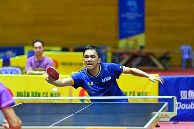 Tennis player Dinh Anh Hoang is one of the faces who will participate in table tennis at the X-2026 National Sports Festival. Photo: Duy Linh