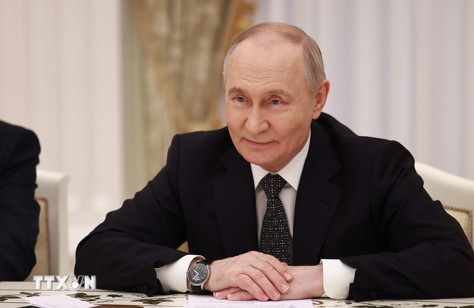 Thủ tướng Chính phủ Phạm Minh Chính hội kiến Tổng thống Nga Vladimir Putin. Ảnh: TTXVN